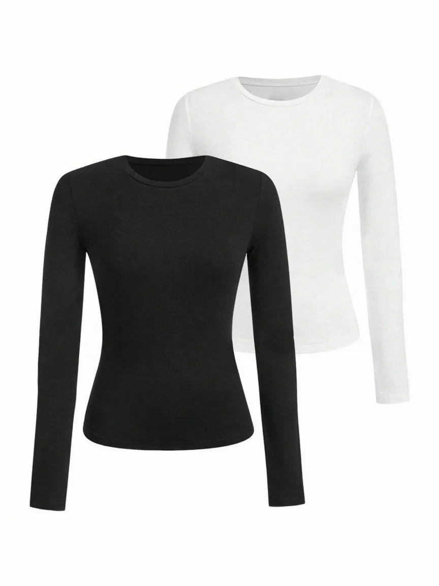 Elegant Women's Long-Sleeve Blouse – Comfortable and Stylish