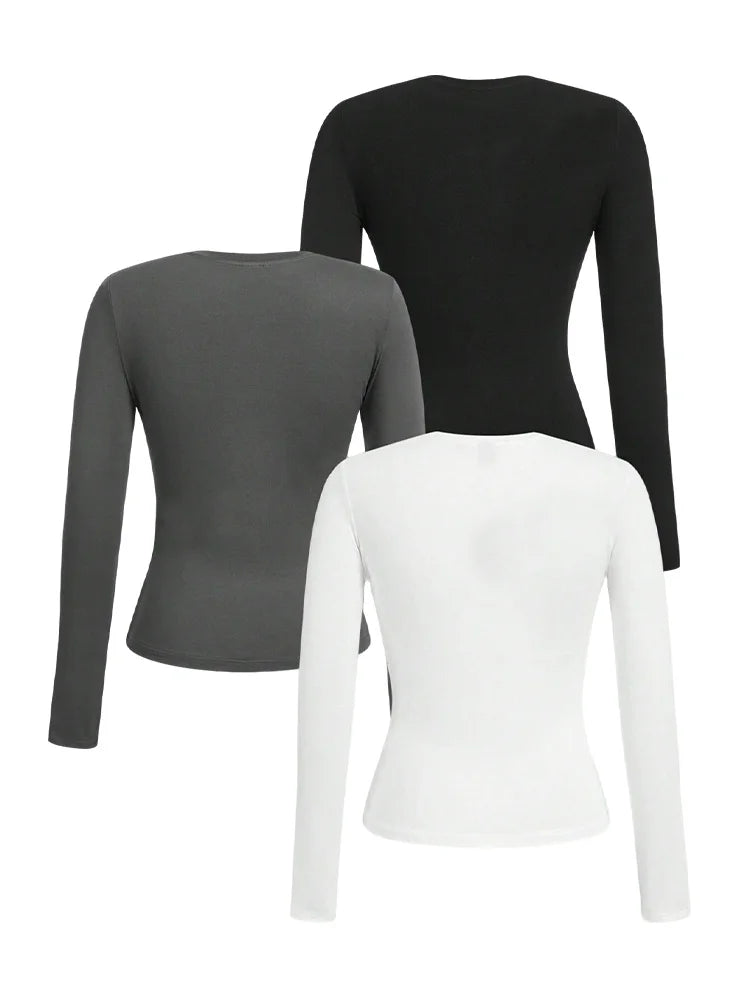 Elegant Women's Long-Sleeve Blouse – Comfortable and Stylish