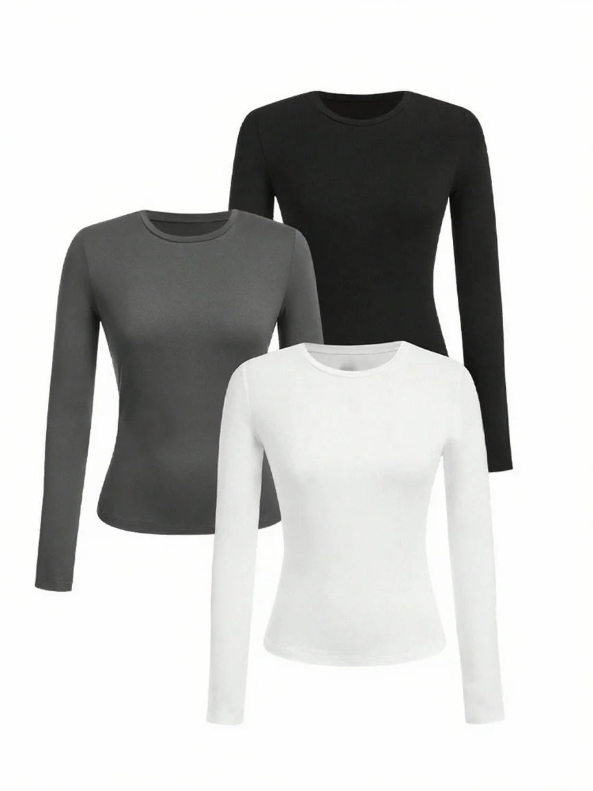 Elegant Women's Long-Sleeve Blouse – Comfortable and Stylish